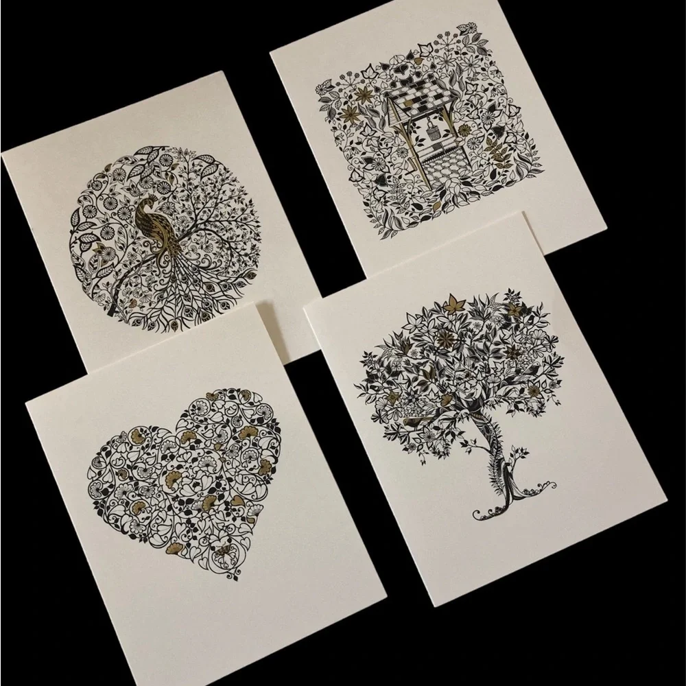 Johanna Basford Secret Garden Blank Notecards & Box - NWOT